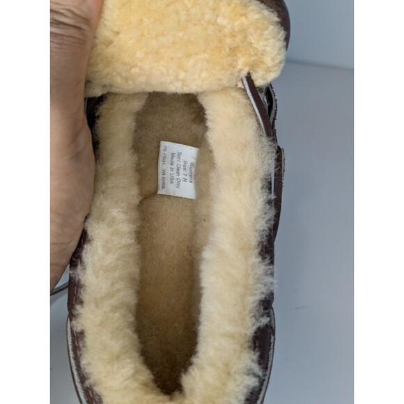 L.L.Bean Duck Boots Women's 7 N Shearling Lined Low Cut Slip-On Maine USA - Picture 13 of 14